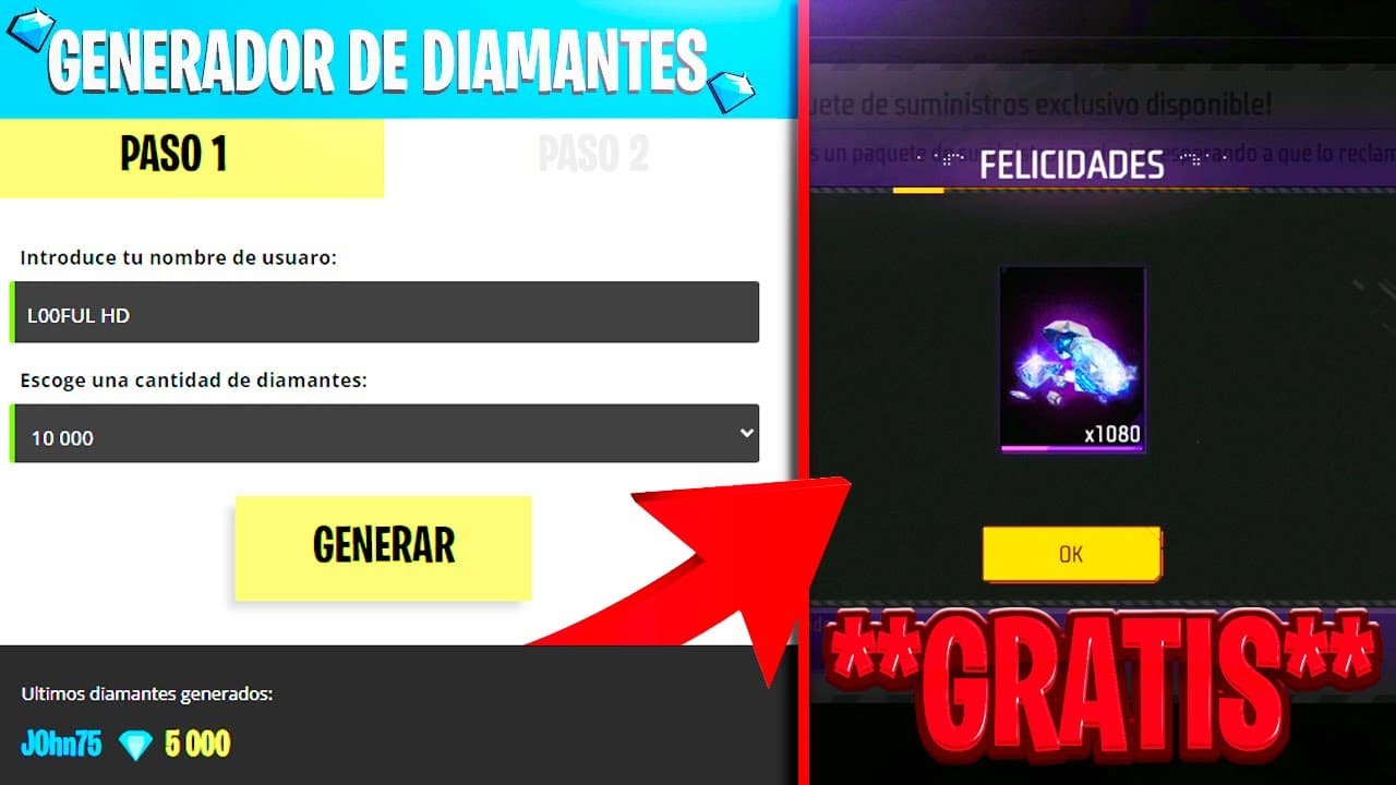 Descubre el mejor generador de códigos para obtener diamantes gratis en Free Fire