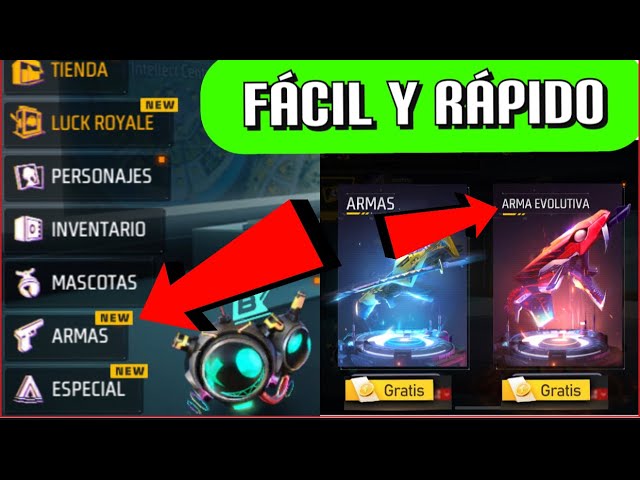 guia completa como conseguir armas evolutivas en free fire domina el juego como un profesional